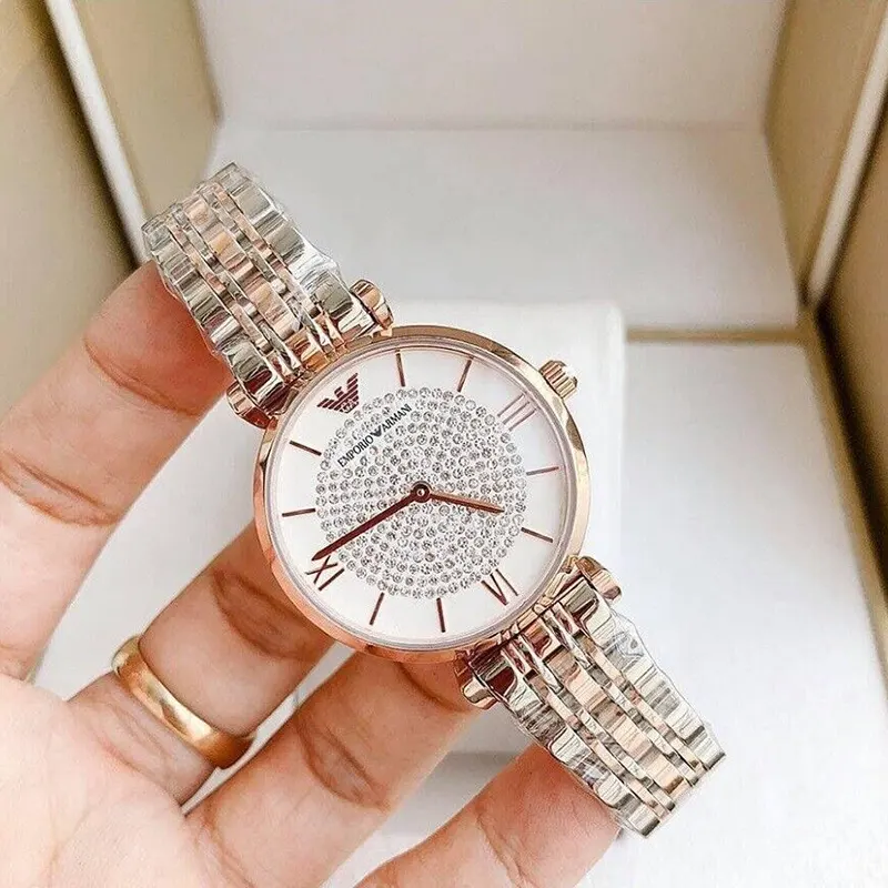 Emporio Armani Two-tone Couple Watch- AR1677/AR1926